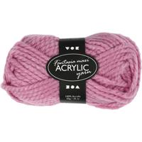 Creativ Company Fantasia acrylgaren, l: 35 m, maxi, roze, 50 gr/ 1 bol