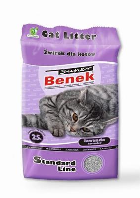 Certech Super Benek Standard Lavendel - Klonterende kattenbakvulling 25 l (20 kg)