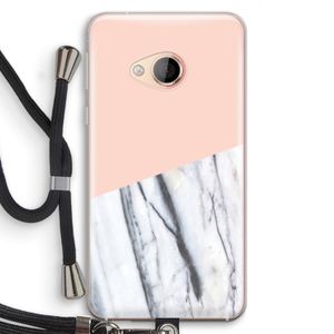 A touch of peach: HTC U Play Transparant Hoesje met koord