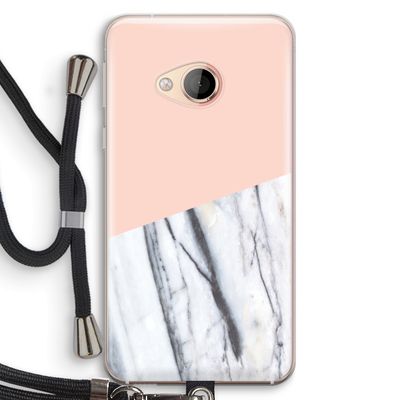 A touch of peach: HTC U Play Transparant Hoesje met koord