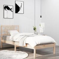 Bedframe massief hout 75x190 cm