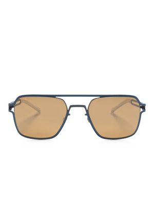 Mykita lunettes de soleil RIku à monture pilote - Bleu