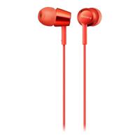 Hoofdtelefoon met microfoon Sony MDR-EX155AP Rood