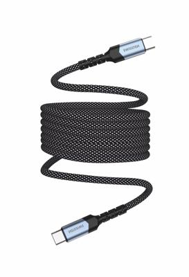 Swissten Magnetische Anti-Knoop USB-C naar USB-C Kabel - 1M - Zwart