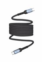 Swissten Magnetische Anti-Knoop USB-C naar USB-C Kabel - 1M - Zwart Swissten Magnetische Anti-Knoop USB-C naar USB-C Kabel - 1M - Zwart