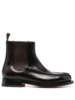 Santoni bottines chelsea en cuir - Rouge