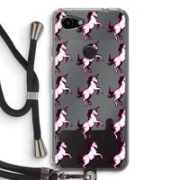 Musketon Unicorn: Pixel 3a Transparant Hoesje met koord