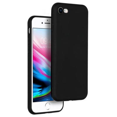 Accezz Color Case voor Apple iPhone SE (2022 / 2020) / 8 / 7 Telefoonhoesje Zwart