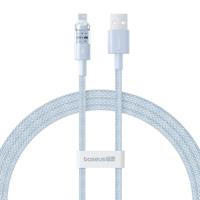 Baseus Gem USB naar IP 2.4A snellaadkabel 1 m Blauw