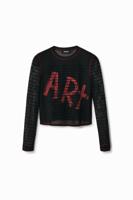 Arty tulen T-shirt - BLACK - XS