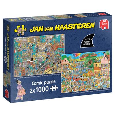 Jumbo Jan van Haasteren de muziekwinkel en vakantiekriebels 2x1000 stukjes