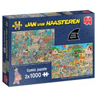 Jumbo Jan van Haasteren de muziekwinkel en vakantiekriebels 2x1000 stukjes