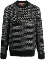 Missoni pull à motif zigzag - Noir - thumbnail