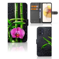 Motorola Moto G73 Hoesje Orchidee - thumbnail