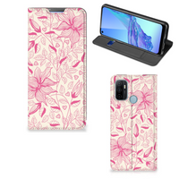 OPPO A53 | A53s Smart Cover Pink Flowers