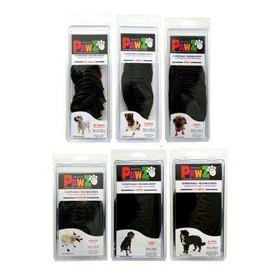 Schoenen Pawz Hond 12 Stuks Zwart Maat S