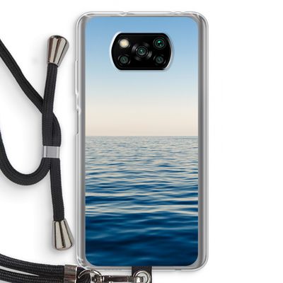 Water horizon: Xiaomi Poco X3 Pro Transparant Hoesje met koord