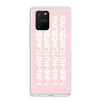 Hotline bling pink: Samsung Galaxy S10 Lite Transparant Hoesje