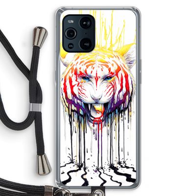 Fading: Oppo Find X3 Transparant Hoesje met koord