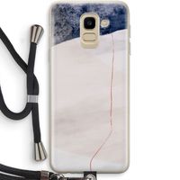 Stone White: Samsung Galaxy J6 (2018) Transparant Hoesje met koord