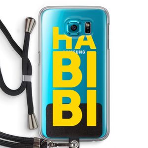 Habibi Majorelle : Samsung Galaxy S6 Transparant Hoesje met koord