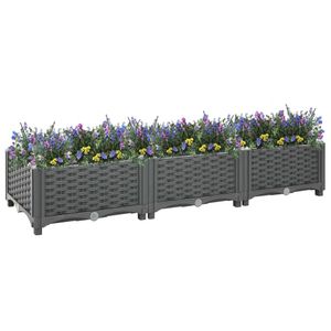 VidaXL Plantenbak verhoogd 120x40x23 cm polypropyleen