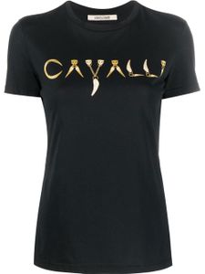 Roberto Cavalli t-shirt à logo imprimé - 05051