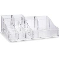 Make-up organizer/opberger 14-vaks 22 x 12,5 cm van kunststof