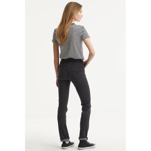 Levi's 724 high waist straight fit jeans black cloud
