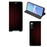 Sony Xperia 10 III | Hoesje met Magneet | Geruit Rood