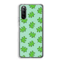 Groene blaadjes: Sony Xperia 10 III Transparant Hoesje