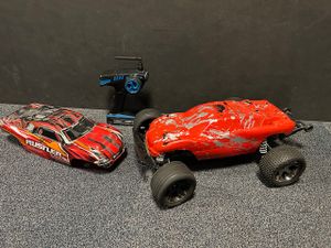 Tweedehands Traxxas Rustler 2WD met Hobbywing brushless set (rode body)