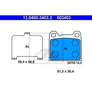 Ate Remblokset 13.0460-3403.2