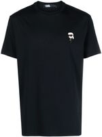 Karl Lagerfeld t-shirt en coton à patch logo - Bleu