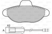 Brake Pads Fiat Group 598011 Brake Pads Fiat Group 598011