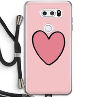 Hartje: LG V30 Transparant Hoesje met koord