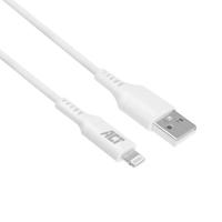 ACT USB 2.0 laad- en datakabel A male - Lightning male 2 meter, MFI gecertificeerd