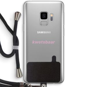 kwetsbaar: Samsung Galaxy S9 Transparant Hoesje met koord