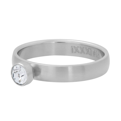 iXXXi Vulring Zirconia 1 Stone Crystal Matt Zilver