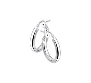 TFT Creolen Ronde Buis Zilver Glanzend 3 mm x 39 mm