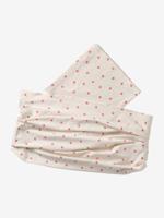 Set van 2 draagdoeken zonder knoop roze, bedrukt