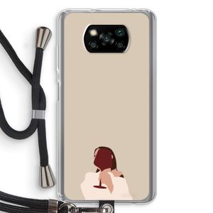 I drink wine: Xiaomi Poco X3 Pro Transparant Hoesje met koord