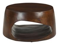 Artistiq Ronde Salontafel 'Khaleel' Mangohout, 75cm, kleur Bruin