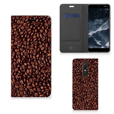 Nokia 5.1 (2018) | Flip Style Cover | Koffiebonen