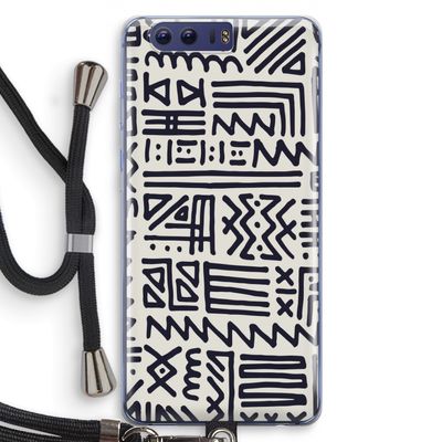 Marrakech print: Honor 9 Transparant Hoesje met koord