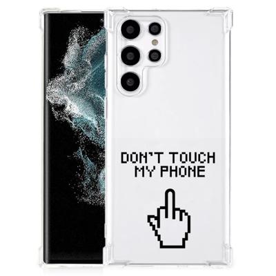 Samsung Galaxy S22 Ultra Anti Shock Case Finger Don't Touch My Phone Samsung Galaxy S22 Ultra Anti Shock Case Finger Don't Touch My Phone
