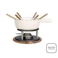 Set per fonduta tradizionale - LIVOO - MEN426C - 2,6L - 6 persone - Ghisa smaltata - 6 forchette - Pentola per fonduta adatta a tutti i tipi di fonti di calore