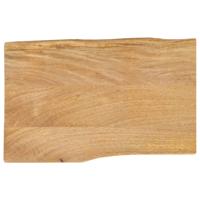 Tafelblad met natuurlijke rand 70x40x2,5 cm massief mangohout