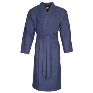 badjas unisex marineblauw kimono
