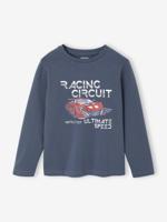 Jongens-T-shirt met ludiek patroon leigrijs